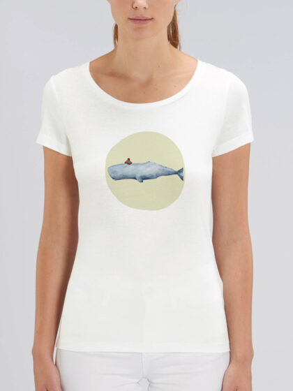 camiseta ecológica señora ballena
